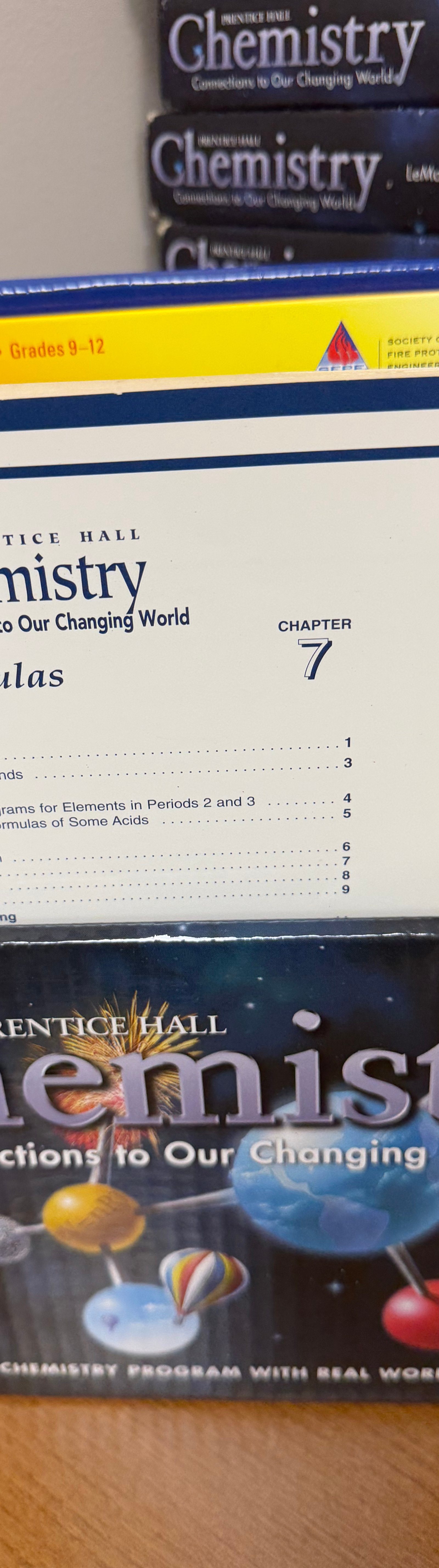 Prentice Hall Chemistry: Connections to Our Changing World Student Textbooks photo 1